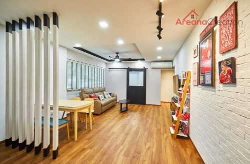 Scandinavian Living Room at 372 Hougang St 31