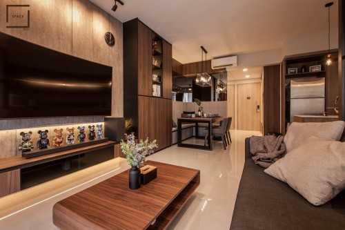 Industrial Living Room at Sol Acres EC 1