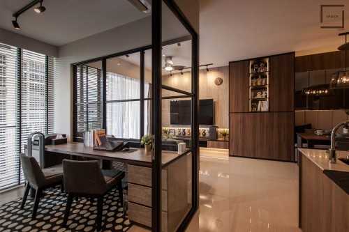Industrial Living Room at Sol Acres EC 1