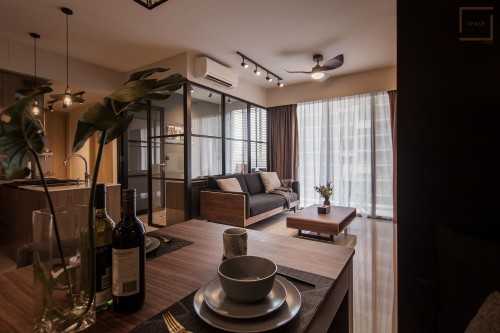 Industrial Living Room at Sol Acres EC 1