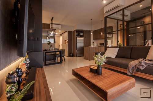 Industrial Living Room at Sol Acres EC 1