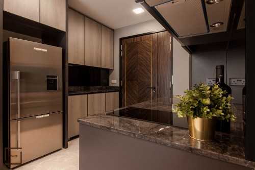 Contemporary Kitchen at THE ASANA CONDO
