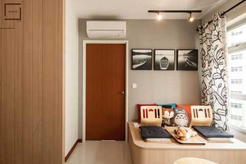 Scandinavian Living Room at HDB 2 Room Yishun Fern Grove