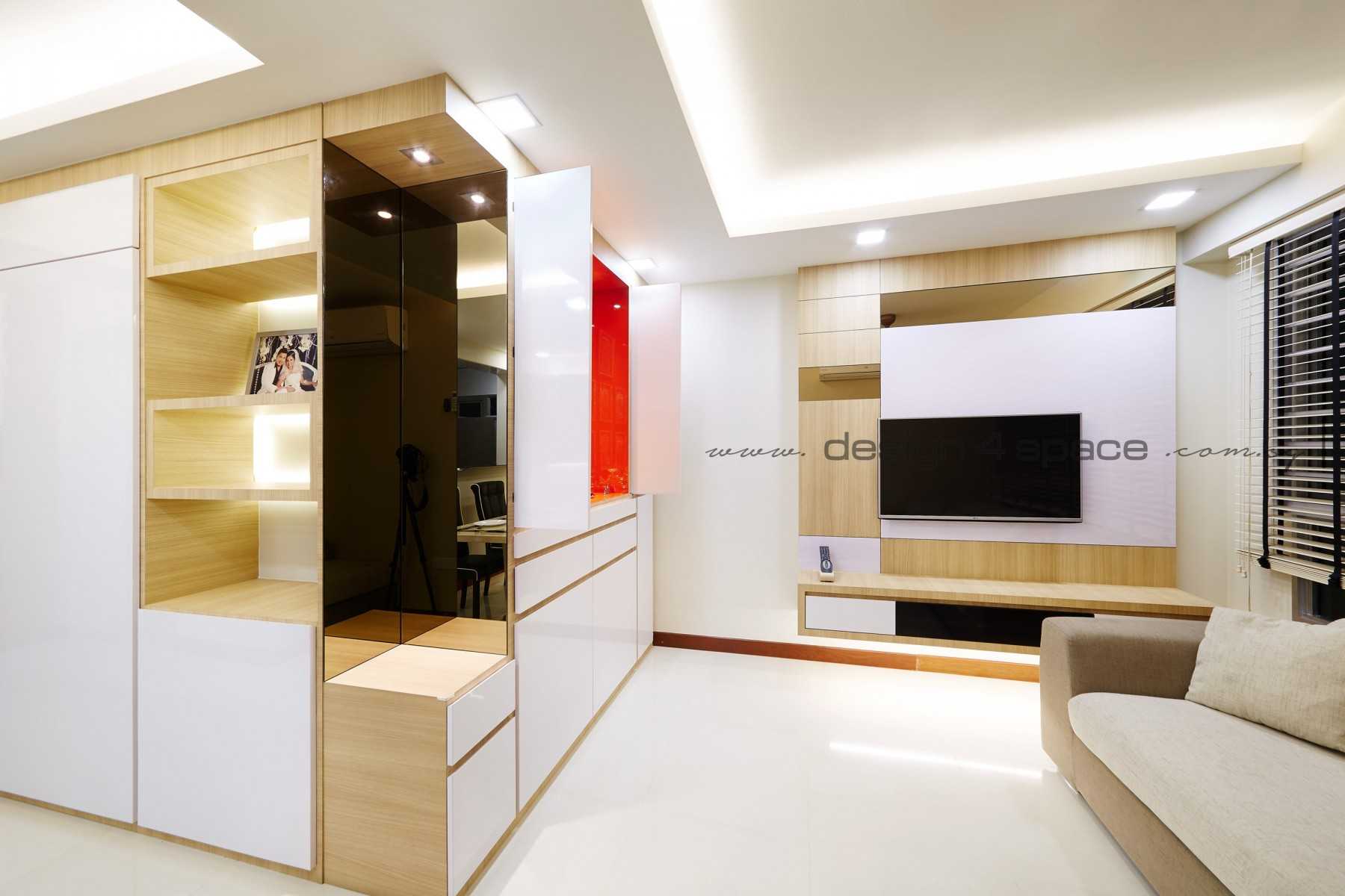 Contemporary Living Room with Sofa and Side Table