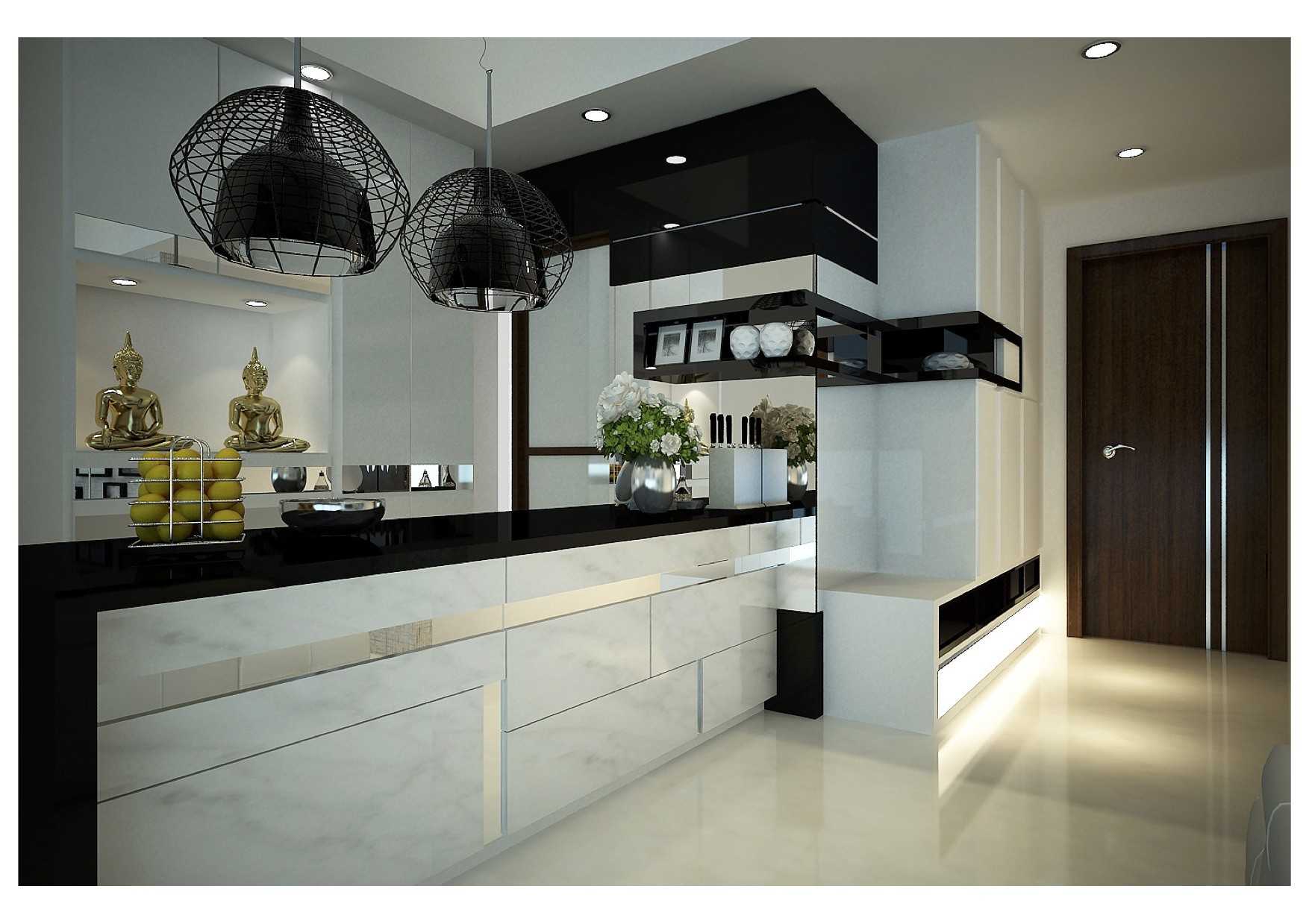 Modern Dining Room with Feature Wall and Altar