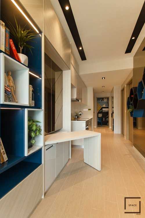 Contemporary Living Room at Roots Condo @ Transit Road