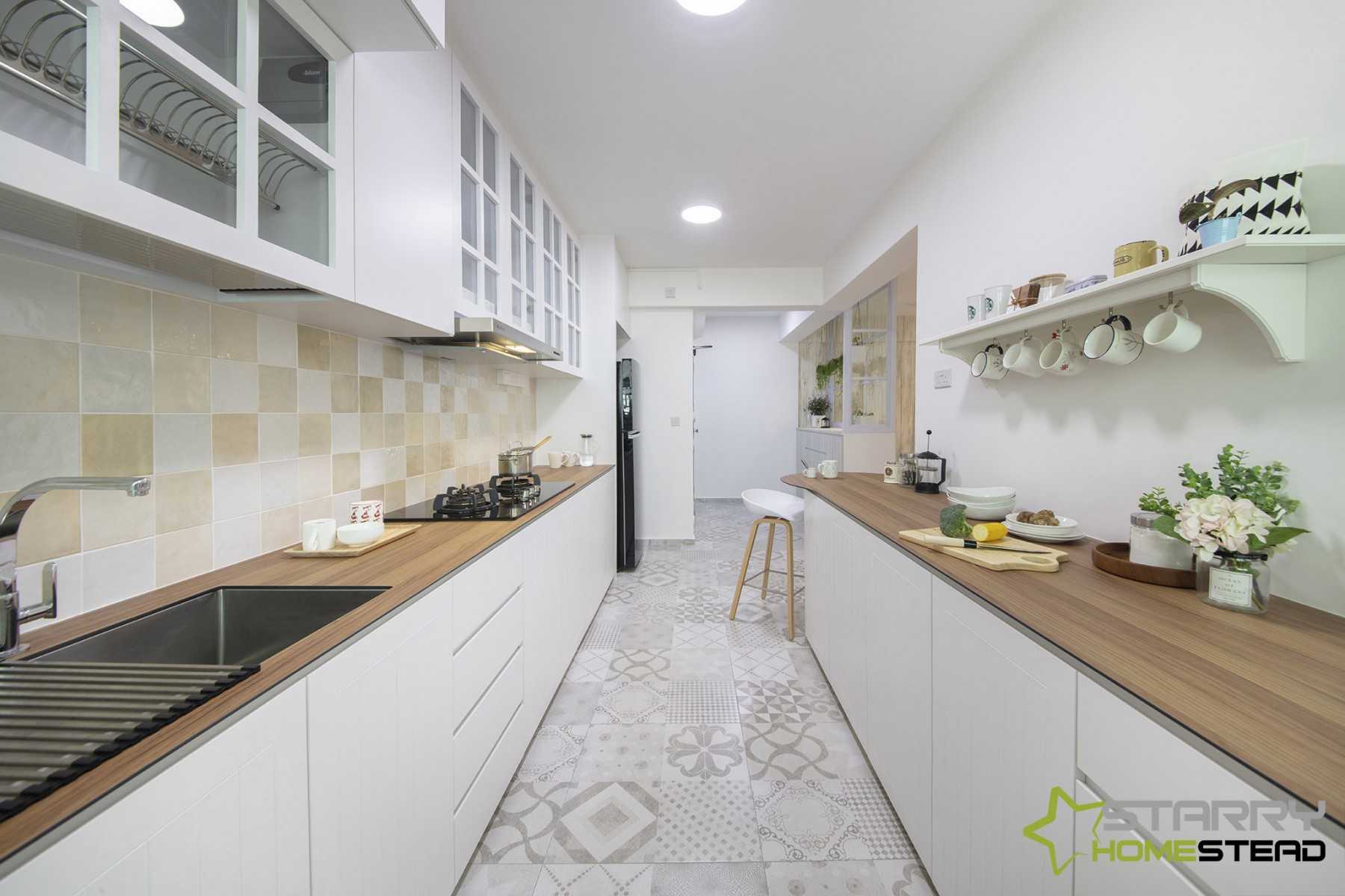Country Kitchen with Kitchen Backsplash and Kitchen Cabinets