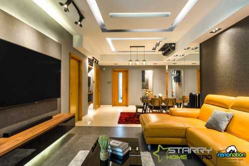 Contemporary Living Room at 80 Bayshore
