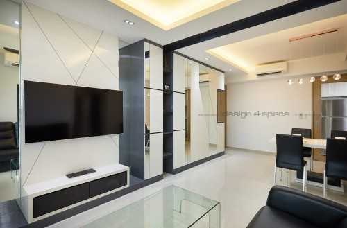 Modern Living Room at Jurong West | Westwood Residence