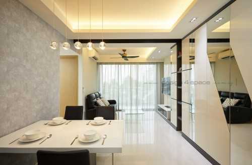 Modern Living Room at Jurong West | Westwood Residence