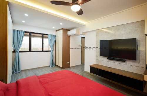 Contemporary Bedroom at Hougang | 222 Hougang