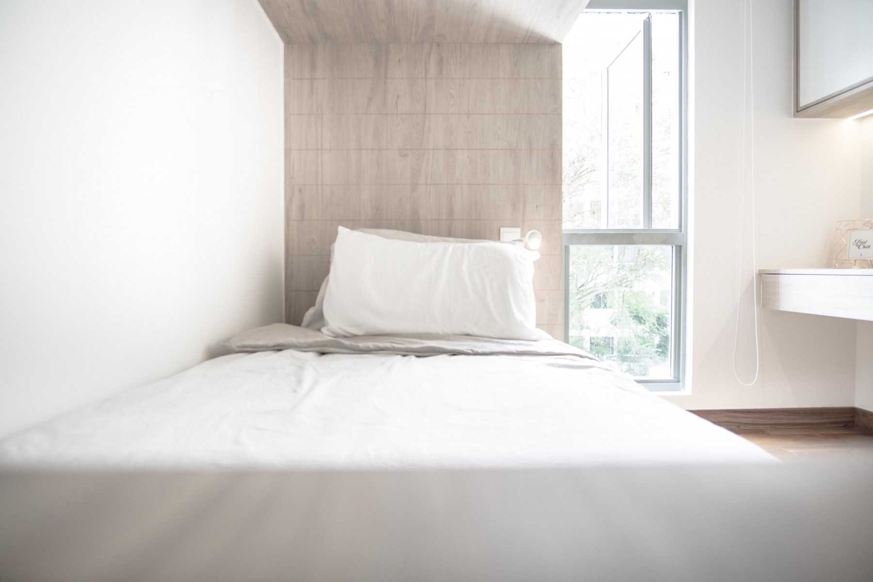 Modern Bedroom with Platform Bed and Bedroom Dresser