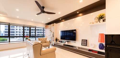 Contemporary Living Room at interlace condo
