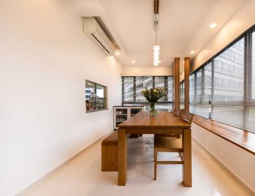 Contemporary Dining Room at interlace condo