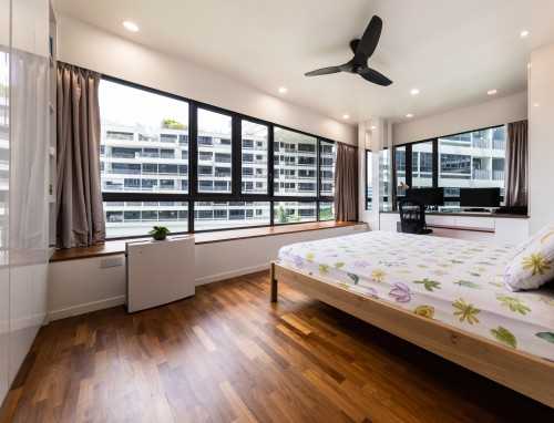 Contemporary Bedroom at interlace condo