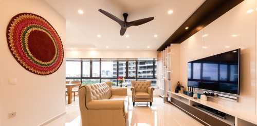 Contemporary Living Room at interlace condo
