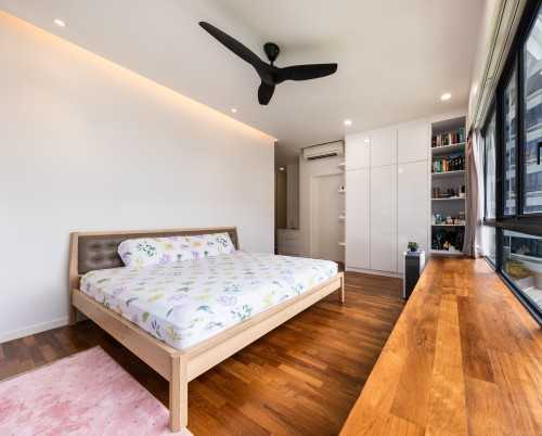 Contemporary Bedroom at interlace condo