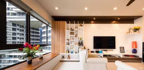 Contemporary Living Room at interlace condo
