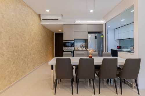 Contemporary Dining Room at 139 Pasir Ris Grove