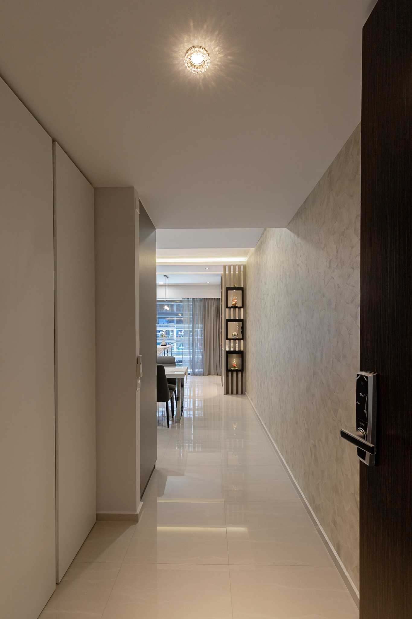 Contemporary Entryway with Storage Cabinets and Shoe Cabinets