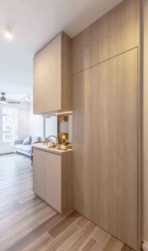 Contemporary Entryway at Bukit Batok West Avenue 6