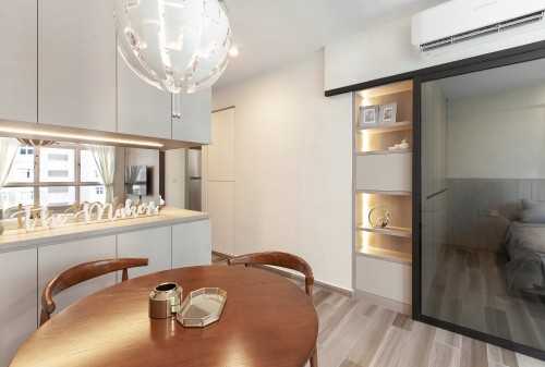 Contemporary Dining Room at Bukit Batok West Avenue 6