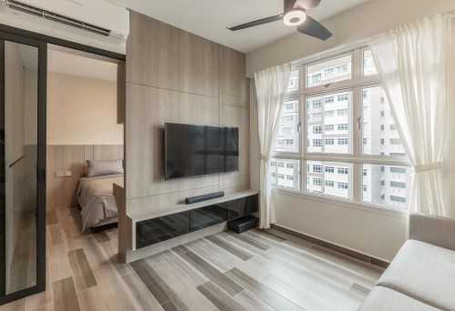 Contemporary Living Room at Bukit Batok West Avenue 6