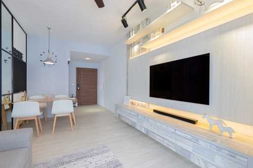 Minimalist Living Room at The Canopy