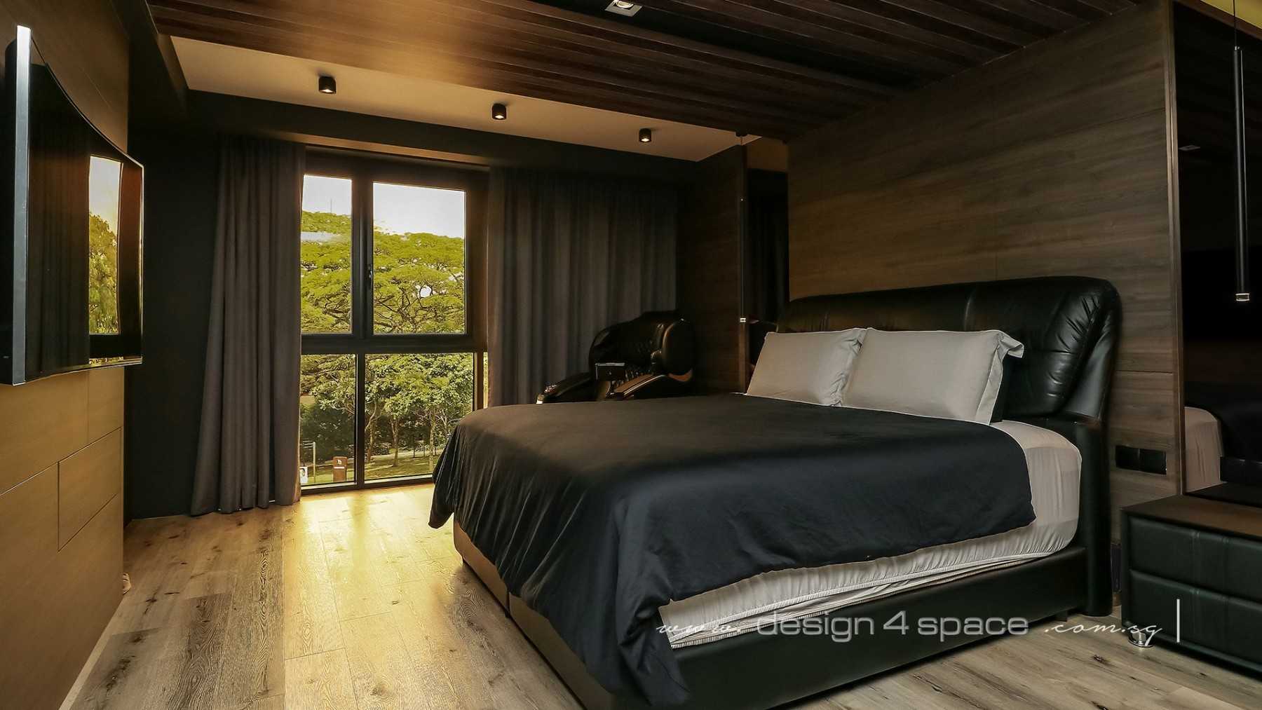 Modern Bedroom with Cove Lighting and Wardrobe