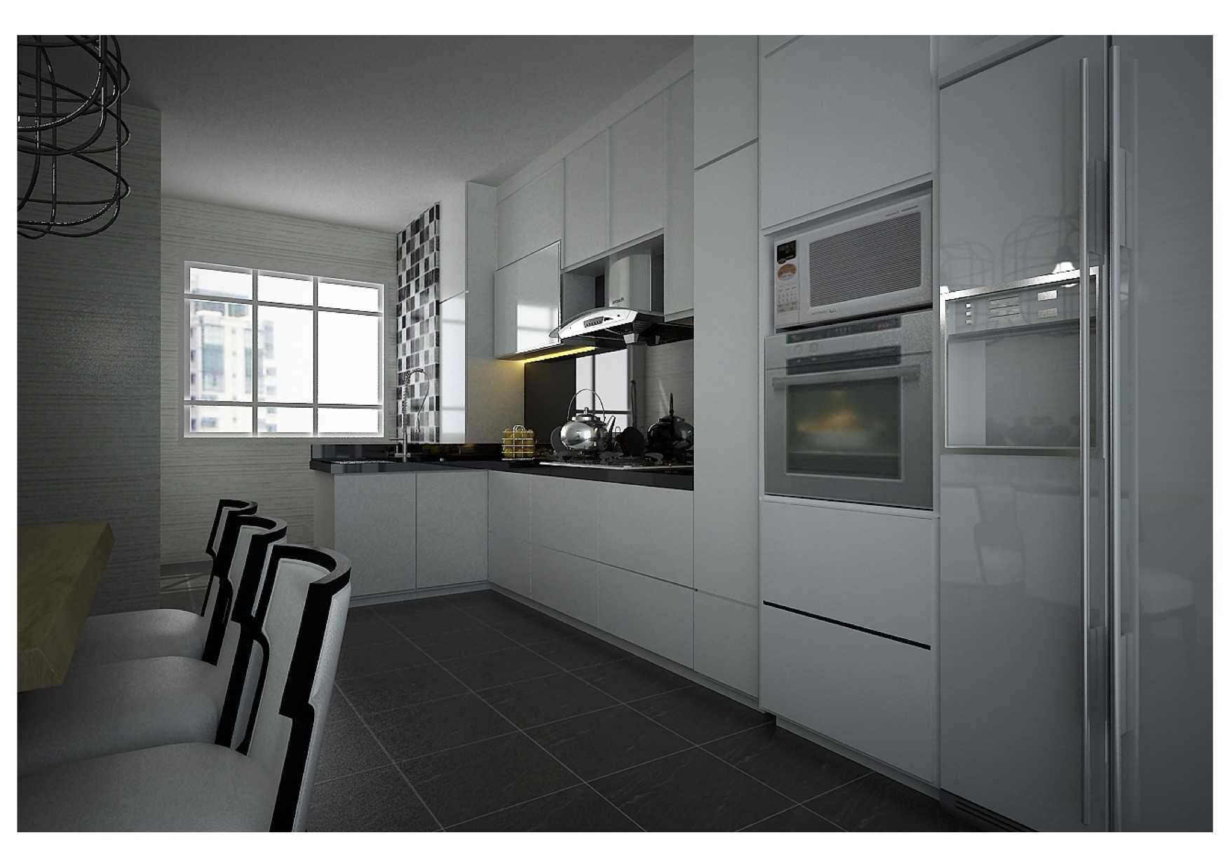 Contemporary Kitchen with Kitchen Backsplash and Kitchen Cabinets