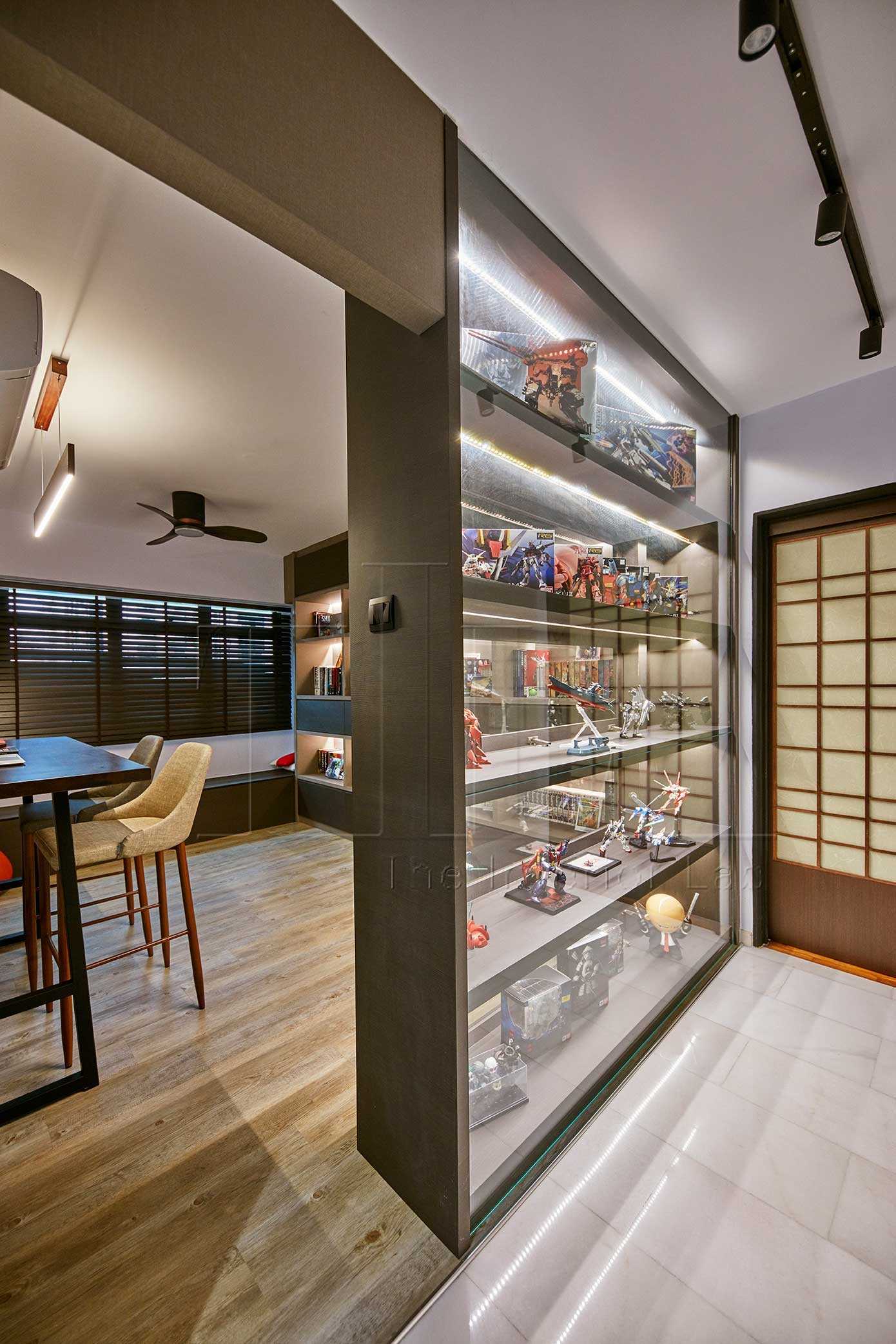 Asian Home Office with Desk and Desk Chairs