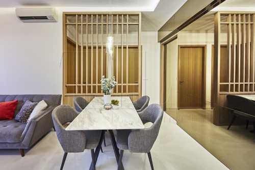 Modern Dining Room at TRE Residences