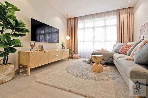 Scandinavian Living Room at Toa Payoh Apex