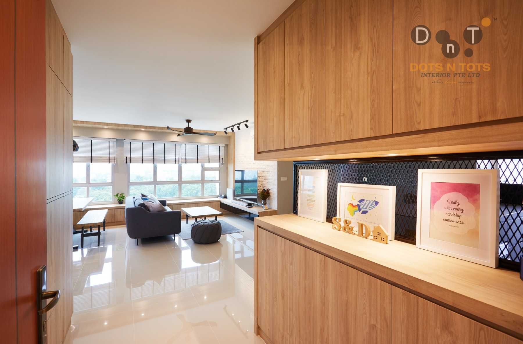 Contemporary Entryway with Mirror and Seating Bench