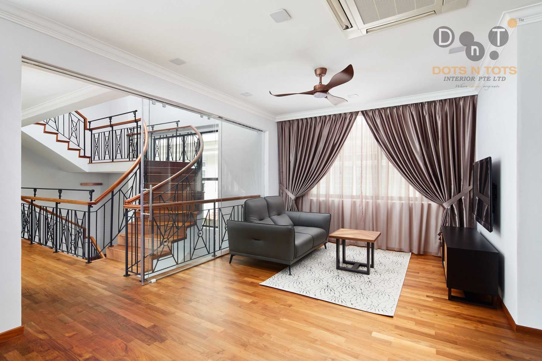 Modern Studio with Sofa and Side Table