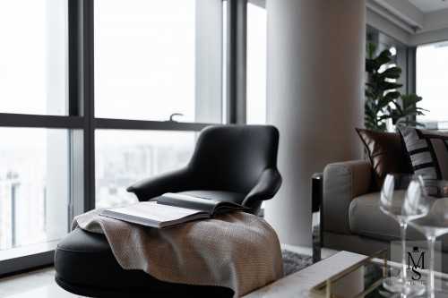 Contemporary Living Room at Wallich Residence