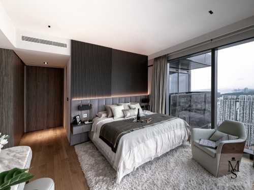 Contemporary Bedroom at Wallich Residence