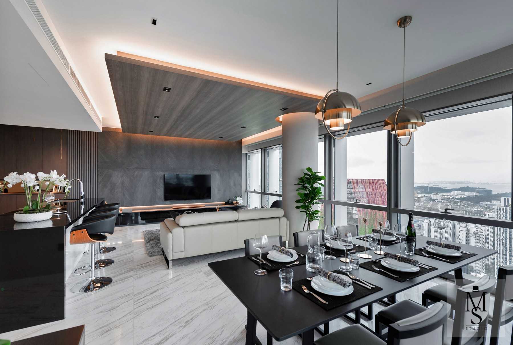 Contemporary Living Room with Sofa and Coffee Table