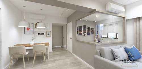 Scandinavian Living Room at Yishun Avenue 6