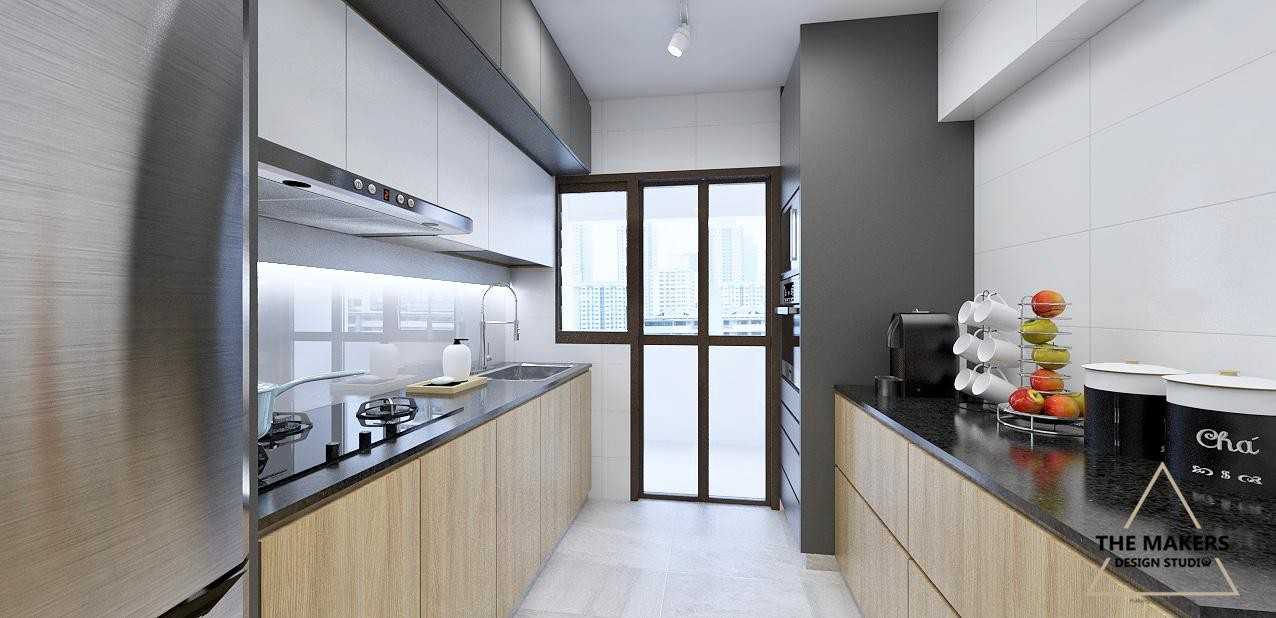 Scandinavian Kitchen with Kitchen Accessories and Kitchen Cabinets