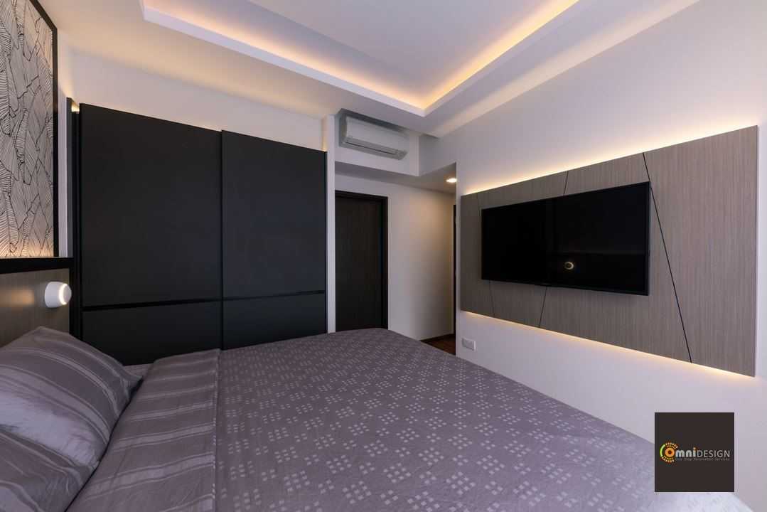 Contemporary Bedroom with Wardrobe and Sliding Wardrobe