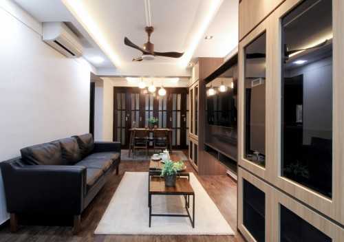 Contemporary Living Room at Telok Blangah Crescent