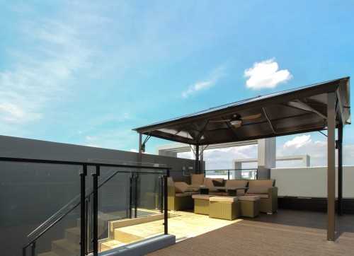 Contemporary Rooftop at Cabana at Sunrise Terrace
