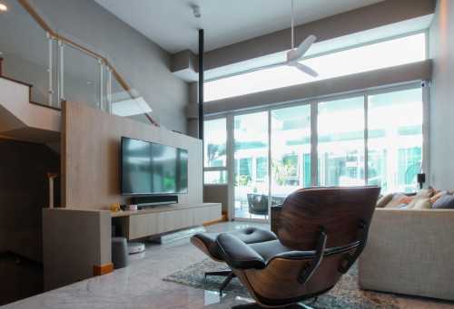 Contemporary Living Room at Cabana at Sunrise Terrace