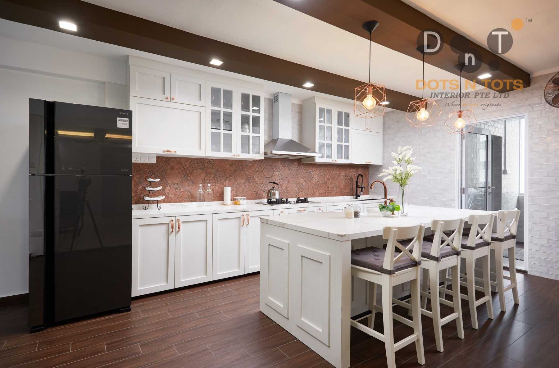 Country Kitchen with Wood Flooring and Kitchen Window