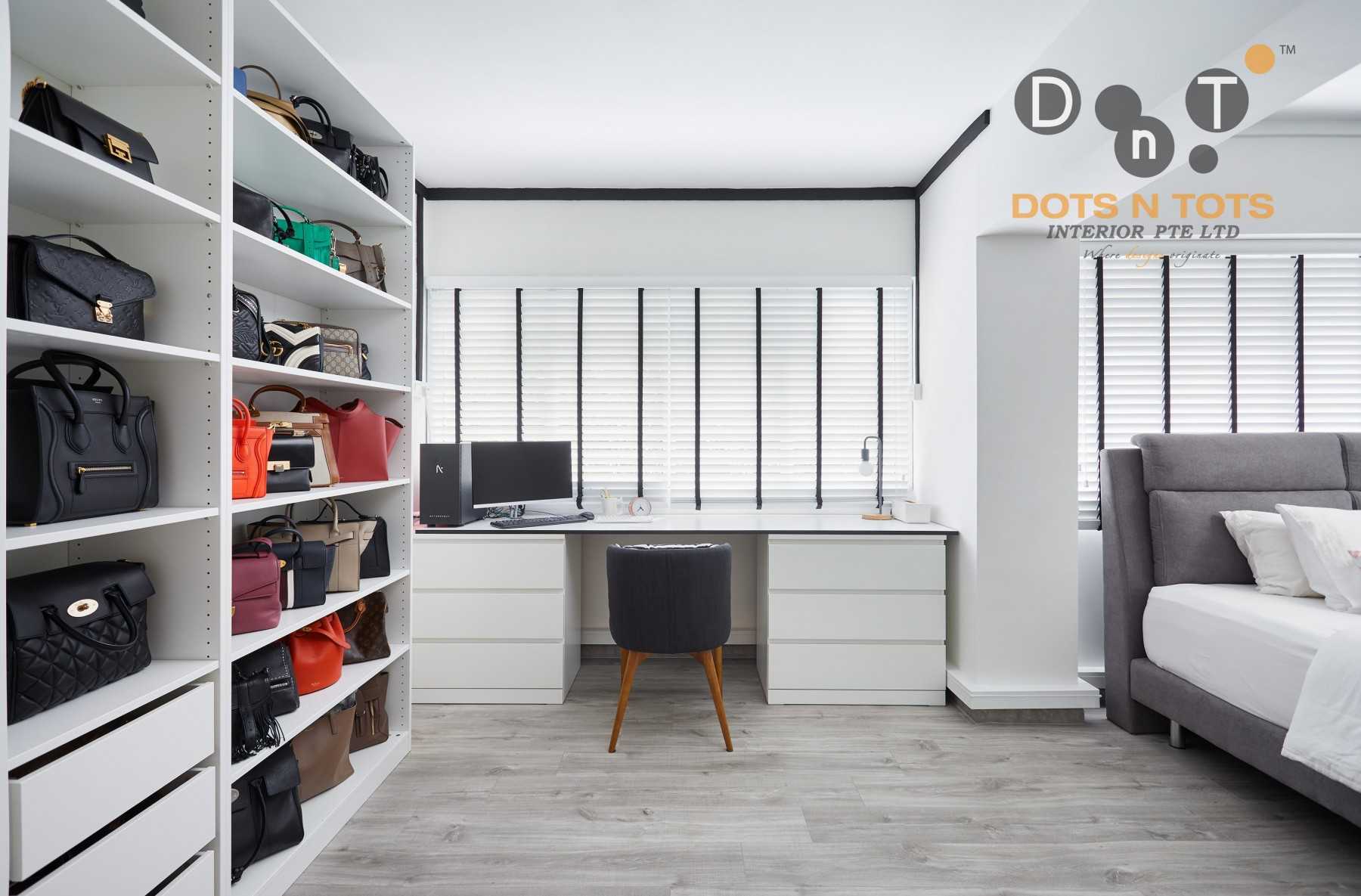 Industrial Bedroom with Ceiling Light and Wardrobe