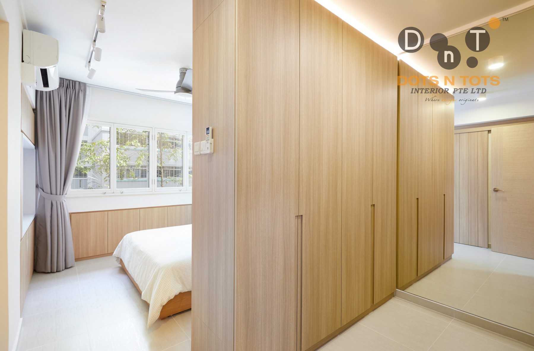Minimalist Bedroom with Drop Light and Cove Lighting