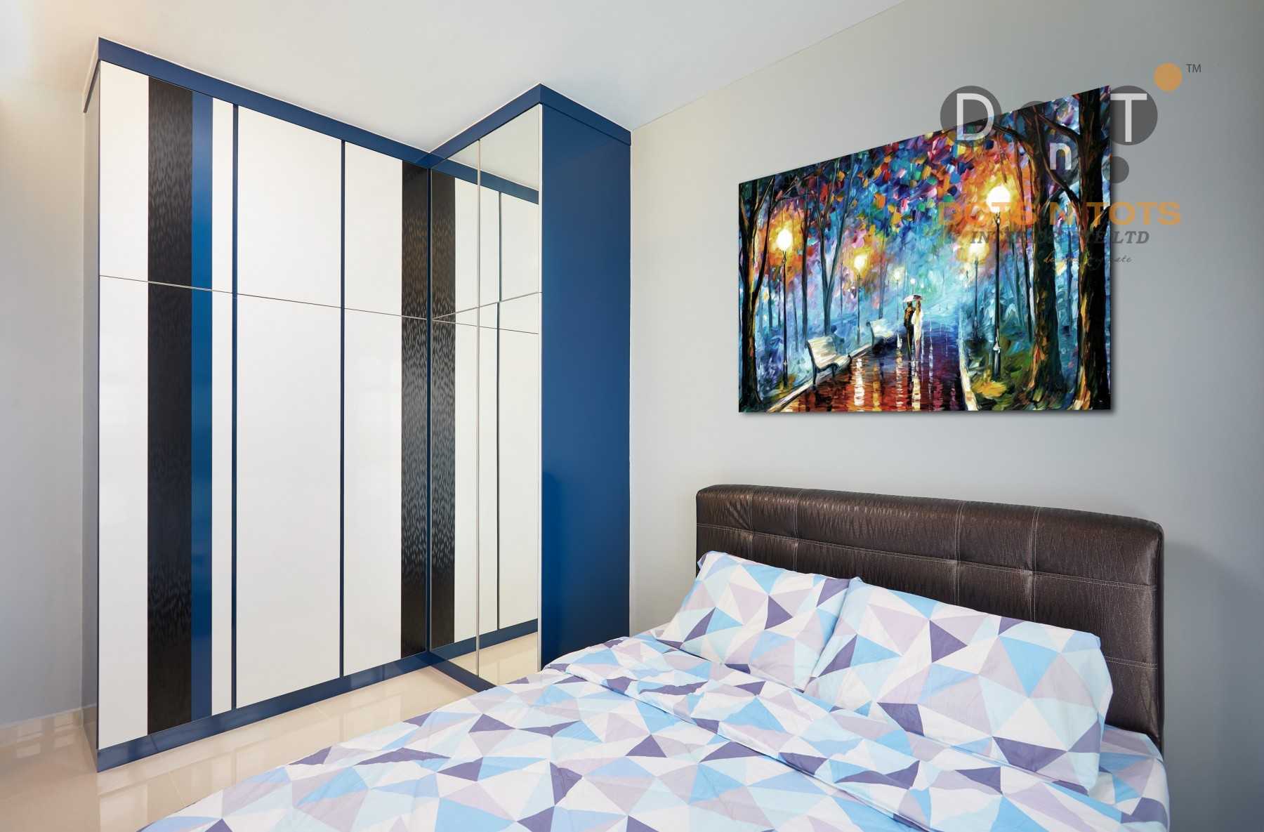 Minimalist Bedroom with Wardrobe and Queen Bed
