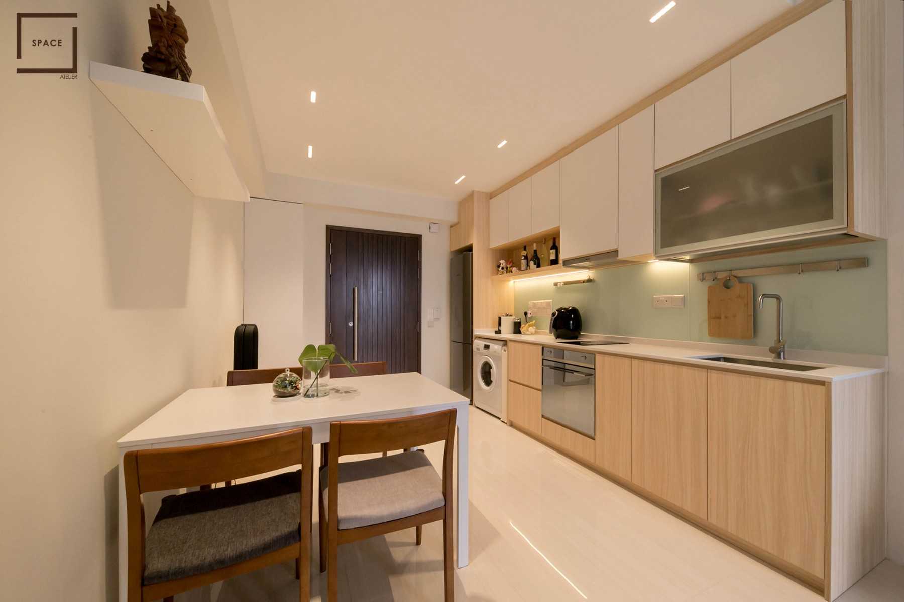 Scandinavian Kitchen with Dining Table and Dining Chairs