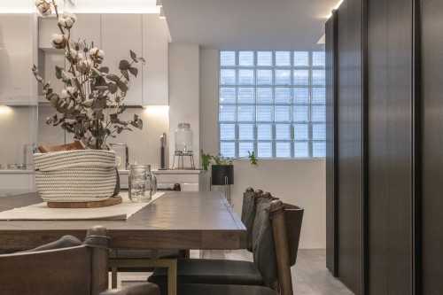 Vintage Dining Room at Resale Apartment at Bedok North (Contemporary Vintage)